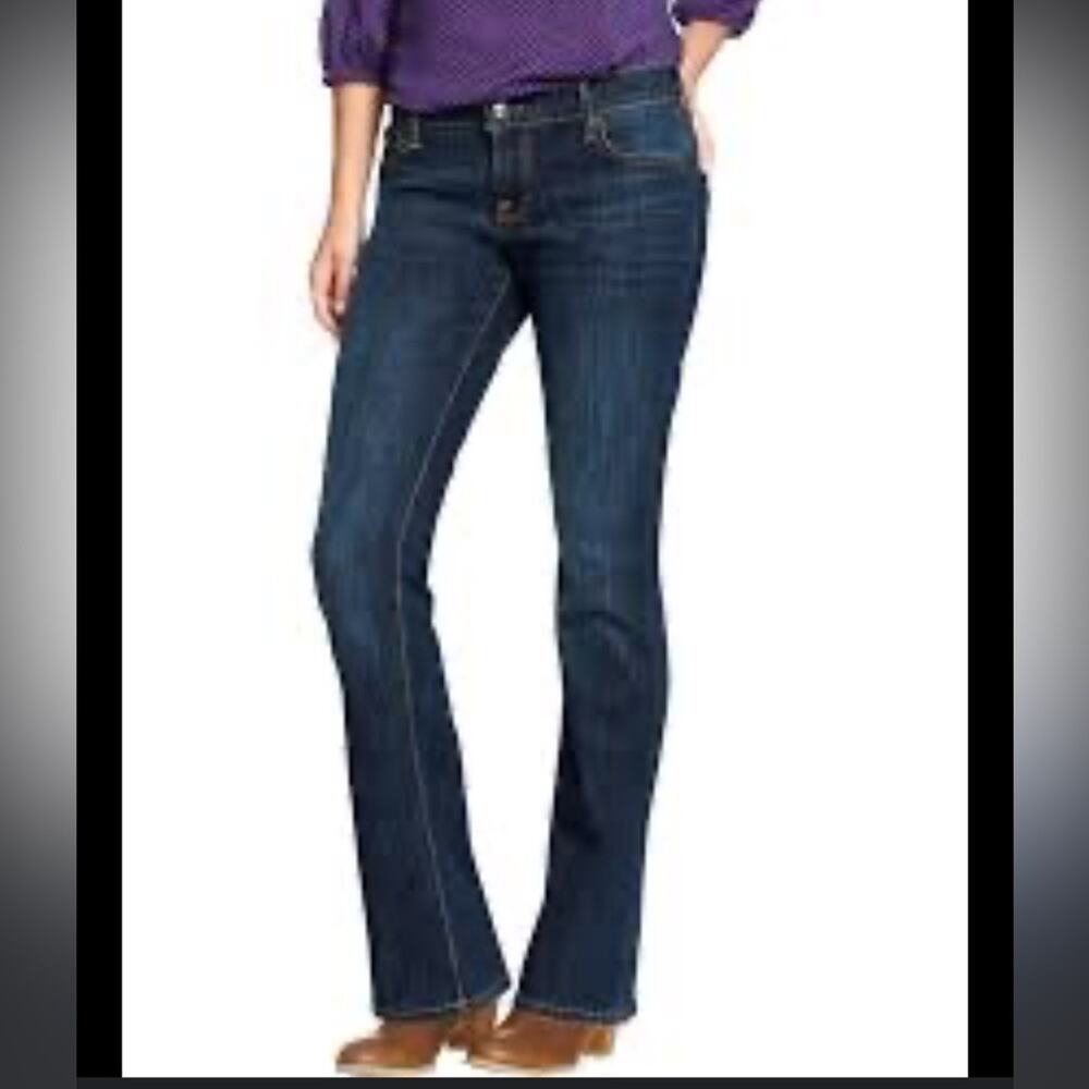 Old Navy The Flirt Boot Cut Jeans Dark Wash Sz 8